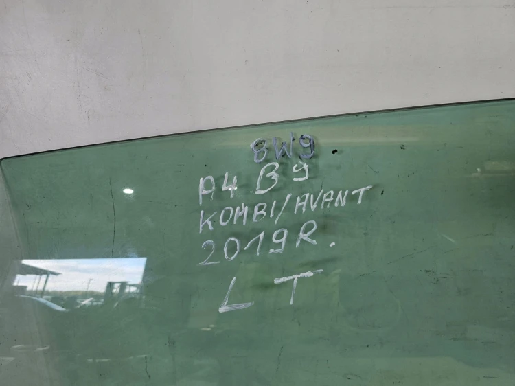 SZYBA BOCZNA DRZWI LEWY TYŁ AUDI A4 B9 AVANT 8W9845205 2019R