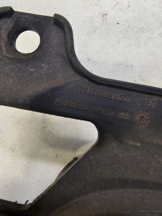OSŁONA PÓŁOSI PRAWA AUDI A6 C8 4K 4K0863188D