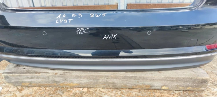 ZDERZAK TYŁ KOMPLETNY AUDI A4 B9 SEDAN LY9T 4X PDC HAK