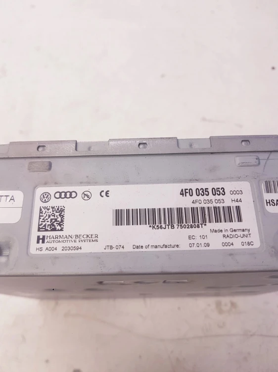 TUNER RADIOWY MODUŁ RADIA AUDI A4 A5 A6 4F0035053