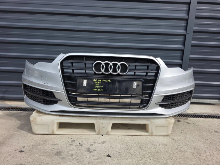 ZDERZAK PRZÓD KOMPLETNY AUDI A6 C7 S LINE SPRYSKI 4 X PDC ORYGINAŁ LX7W !!!