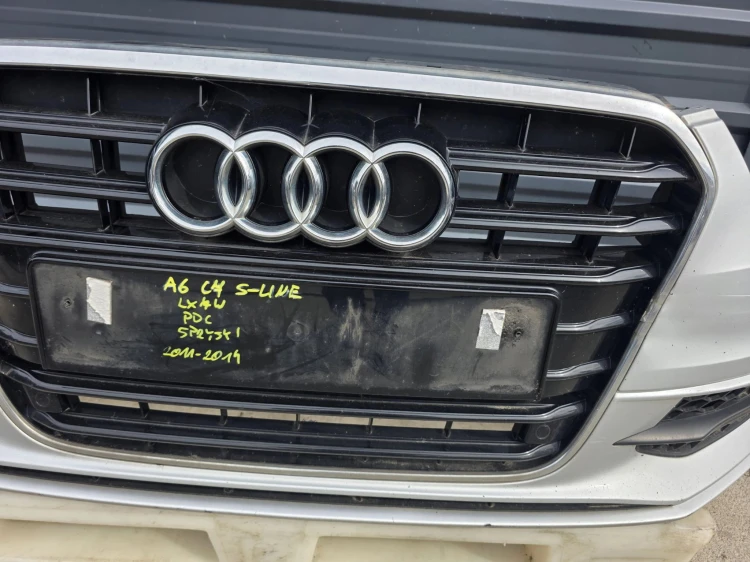ZDERZAK PRZÓD KOMPLETNY AUDI A6 C7 S LINE SPRYSKI 4 X PDC ORYGINAŁ LX7W !!!