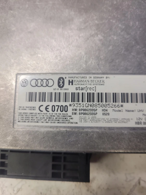 MODUŁ BLUETOOTH TELEFONU AUDI A3 A4 A6 8P0862335P 8P0862335P