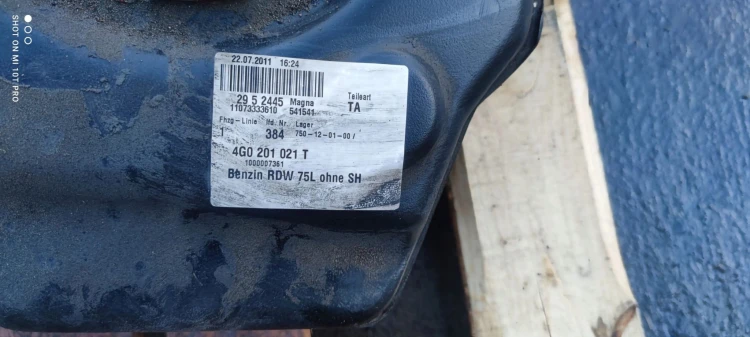 BAK ZBIORNIK PALIWA AUDI A6 C7 4G0201021T BENZYNA