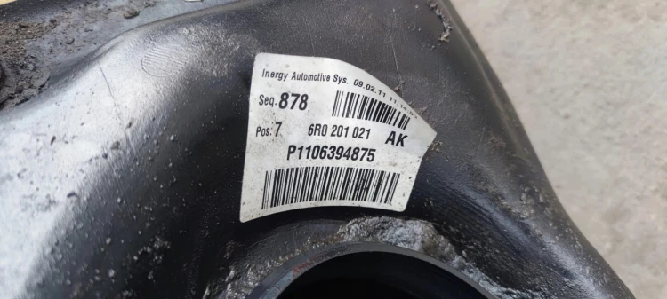 BAK ZBIORNIK PALIWA AUDI A1 1.6 TDI 6R0201021AK