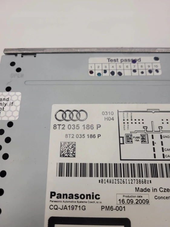 RADIO ZMIENIARKA CD AUDI A4 B8 A5 Q5 8T2035186P