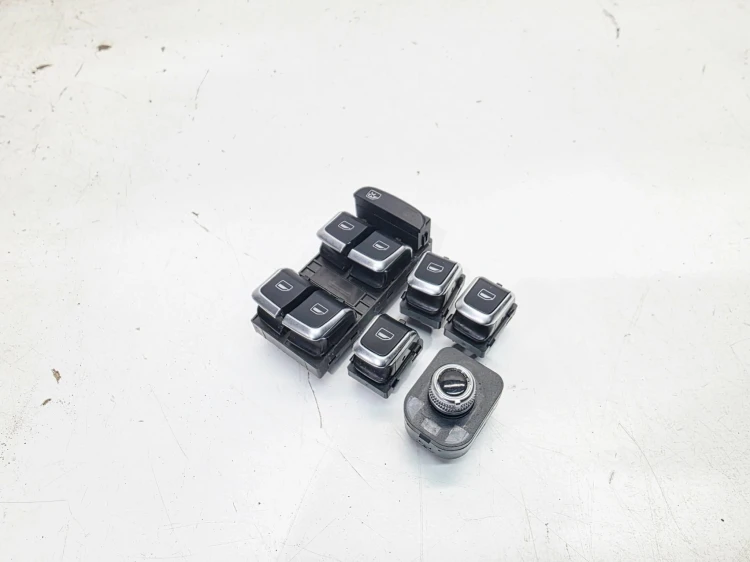 PRZEŁĄCZNIK WŁĄCZNIK SZYB CHROM AUDI A4 B8 LIFT 8K0959851F KOMPLET