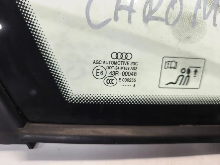 SZYBA KAROSERYJNA AUDI A4 B8 SEDAN CHROM LEWY TYŁ 2008R ORYGINAŁ !!!