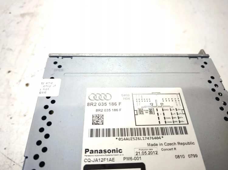 RADIO ZMIENIARKA CD AUDI A4 B8 A5 8T Q5 8R LIFT 8R2035186F UK