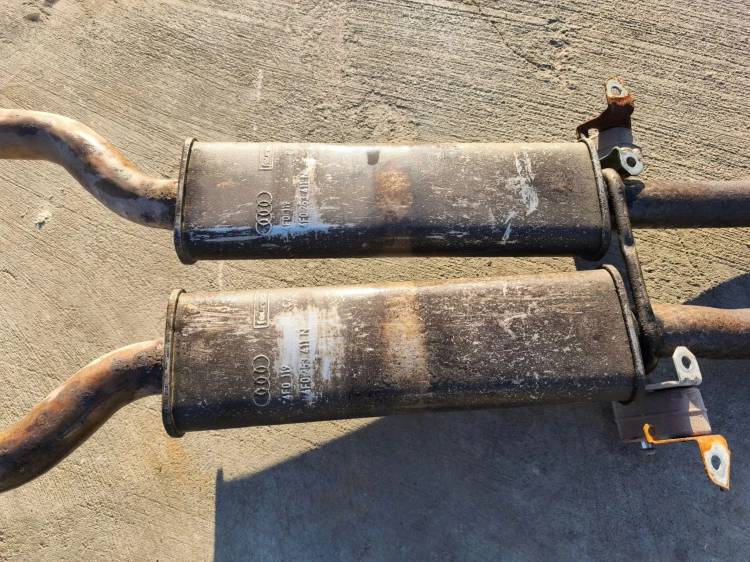TŁUMIK WYDECH AUDI A6 C6 QUATTRO 2.4 2.8 3.2 4F0253611S 4F0253612S
