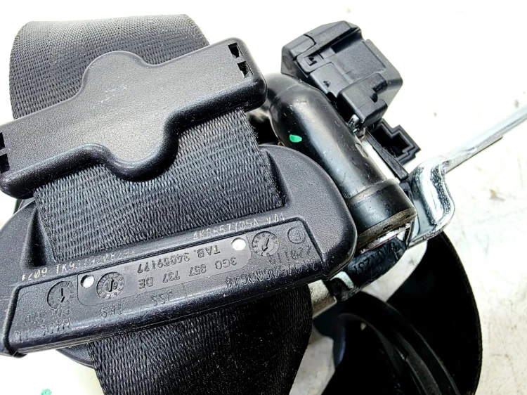 PAS BEZPIECZEŃSTWA LEWY PRZÓD Z DOCIĄGIEM AUDI A6 C8 A7 4K8857705A CZARNY