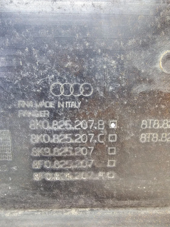 OSŁONA PODWOZIA LEWA AUDI A4 B8 8K0825207B