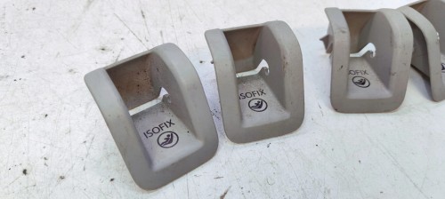 ZAŚLEPKI MOCOWANIA ISOFIX TYŁ KOMPLET AUDI A3 8V 8V0887233A SZARE