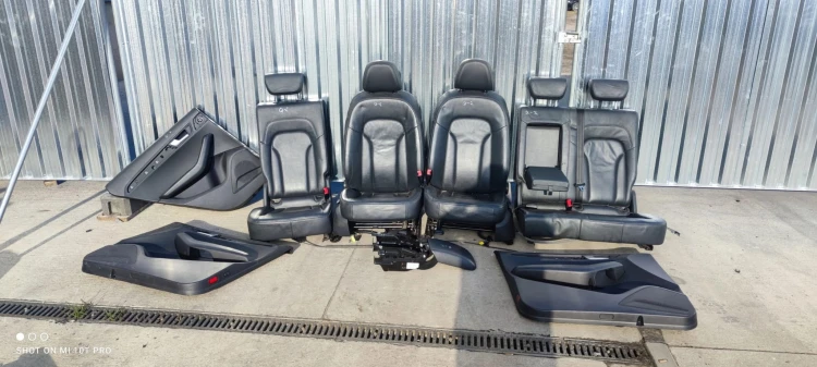 FOTEL FOTELE AUDI Q5 8R SKÓRA KOMPLET