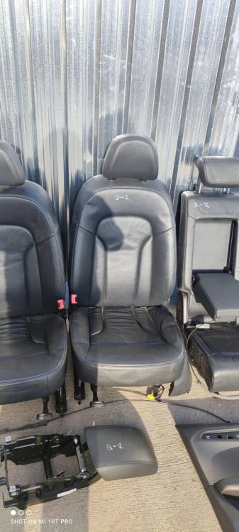 FOTEL FOTELE AUDI Q5 8R SKÓRA KOMPLET