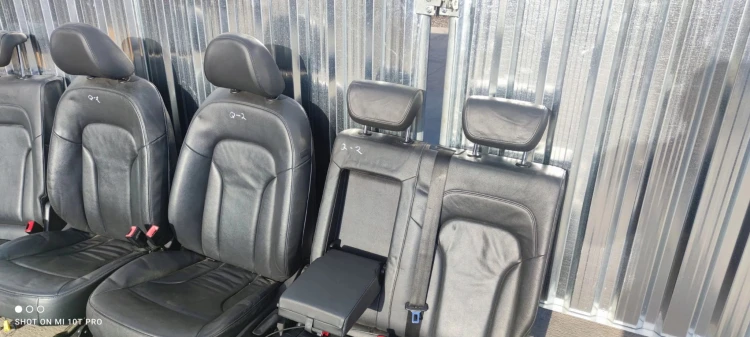 FOTEL FOTELE AUDI Q5 8R SKÓRA KOMPLET