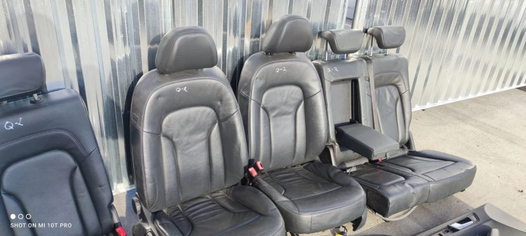 FOTEL FOTELE AUDI Q5 8R SKÓRA KOMPLET