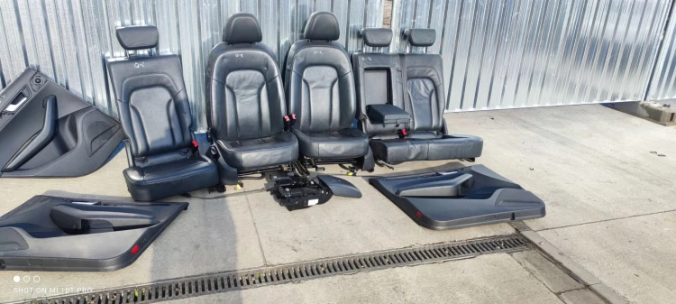 FOTEL FOTELE AUDI Q5 8R SKÓRA KOMPLET