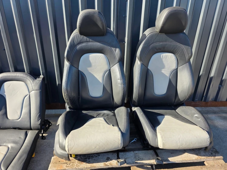 FOTEL FOTELE KOMPLET AUDI TT TTS 8J SKÓRA PODGRZEWANE !!!