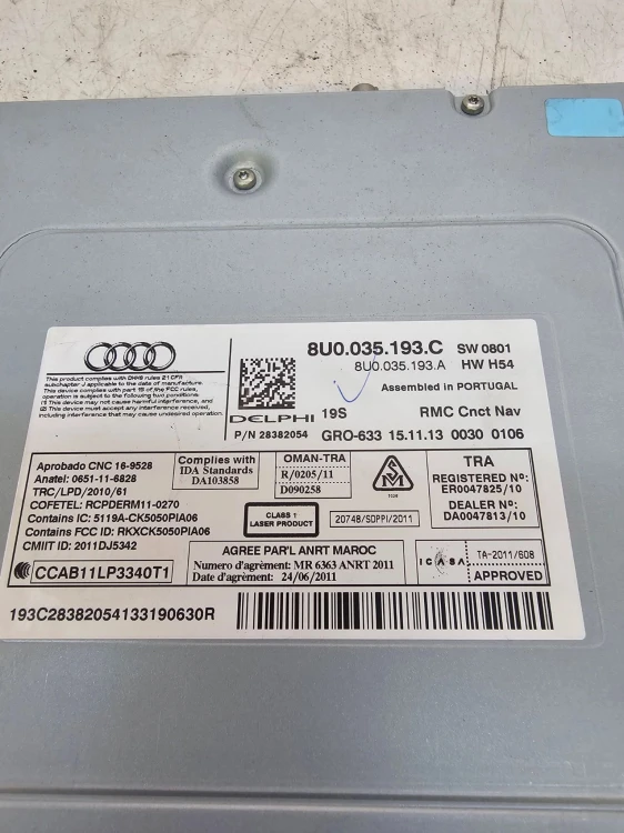 TUNER MODUŁ NAWIGACJI RADIA AUDI Q3 8U 8U0035193C