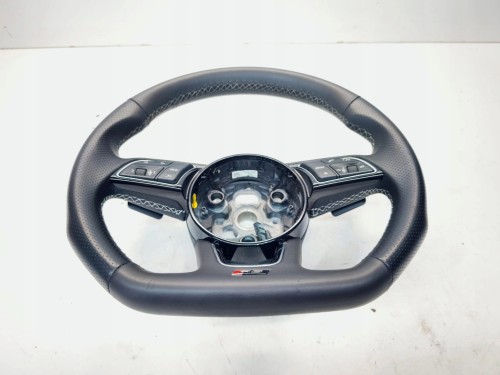 KIEROWNICA SKÓRA PIKOWANA RS S LINE ŚCIĘTA AUDI A4 B9 A5 8W 8W0419091AF JAH