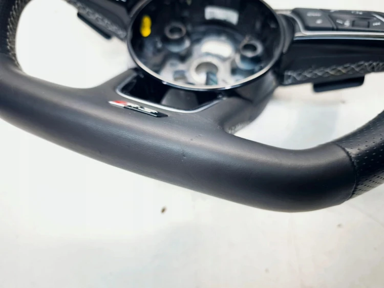 KIEROWNICA SKÓRA PIKOWANA RS S LINE ŚCIĘTA AUDI A4 B9 A5 8W 8W0419091AF JAH
