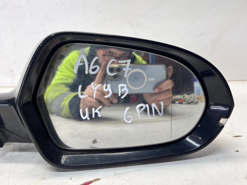 LUSTERKO ZEWNĘTRZNE PRAWE AUDI A6 C7 LIFT LY9B 6-PIN UK
