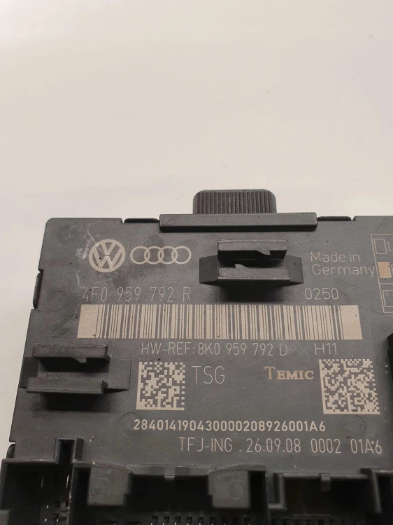 MODUŁ STEROWNIK DRZWI AUDI A6 C6 Q7 4L 4F0959792R