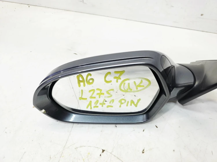 LUSTERKO ZEWNĘTRZNE LEWE ASYSTENT AUDI A6 C7 12+2 PIN LZ7S UK