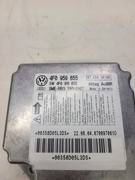 SENSOR STEROWNIK PODUSZEK AIURBAG AUDI 4F0959655