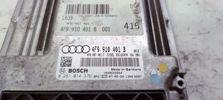KOMPUTER STEROWNIK SILNIKA AUDI 3.0 TDI 4F9910401B 4F0907401C