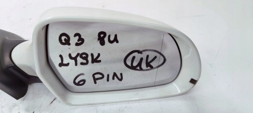 LUSTERKO ZEWNĘTRZNE PRAWE AUDI Q3 8U 6 PIN LY9K UK 8U2857410D