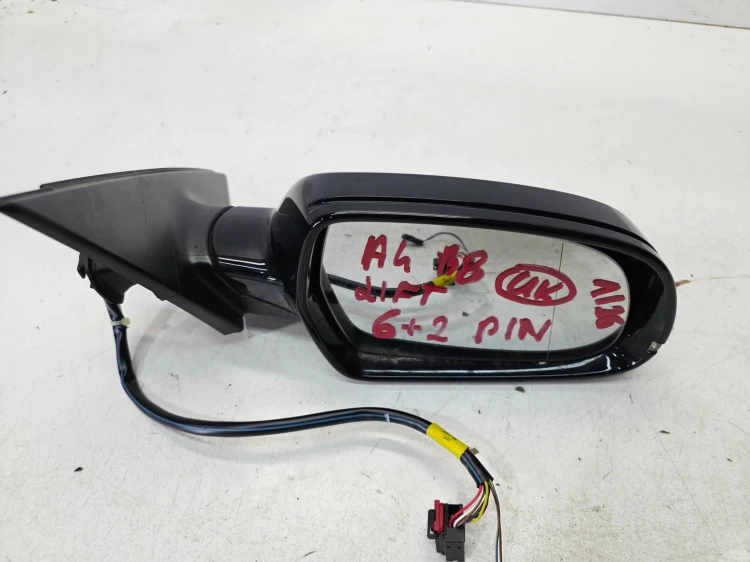 LUSTERKO ZEWNĘTRZNE PRAWE AUDI A4 B8 LIFT LY9B 6+2 PIN UK 1/26